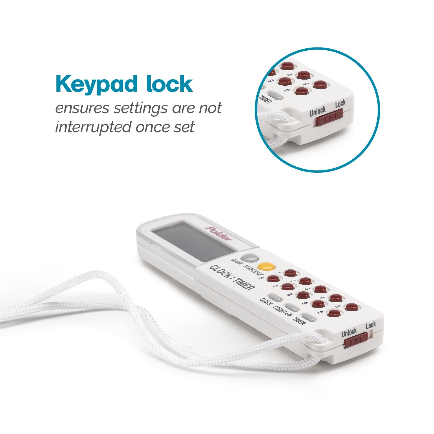 3-in-1 Timer, Clock & Stopwatch