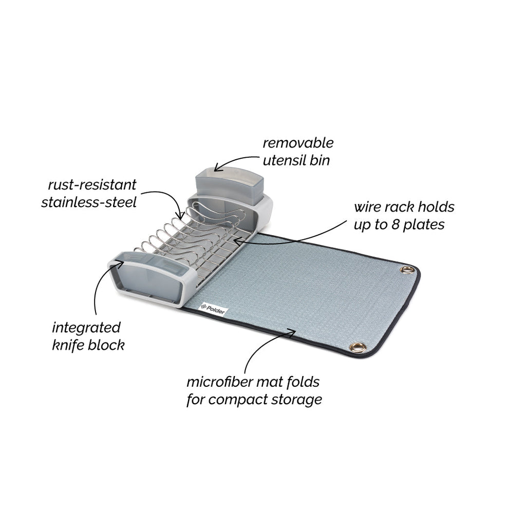 Fold-Away Dish Rack
