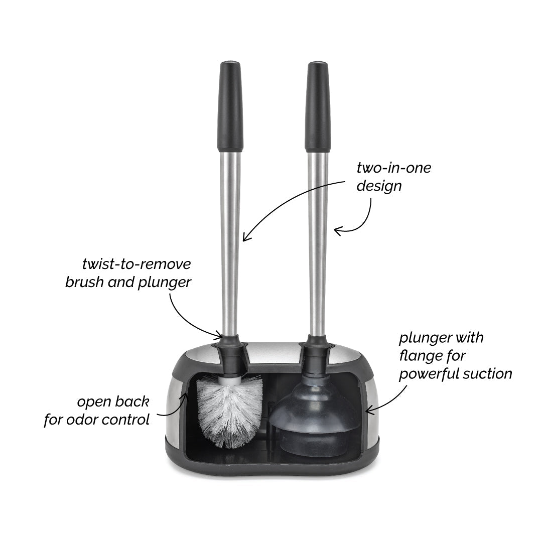 Toilet Brush & Plunger Caddy