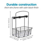 Countertop Storage Bin with Paper Towel Holder
