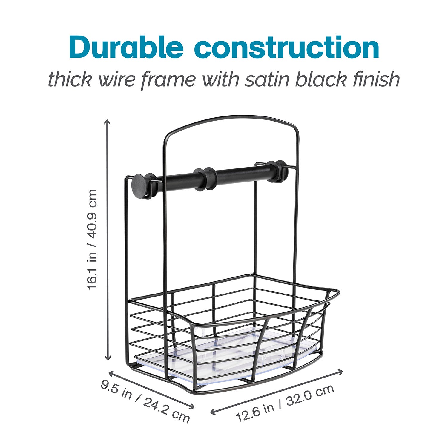 Countertop Storage Bin with Paper Towel Holder