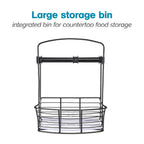 Countertop Storage Bin with Paper Towel Holder