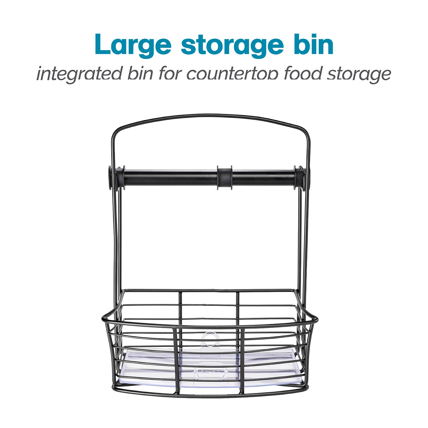 Countertop Storage Bin with Paper Towel Holder