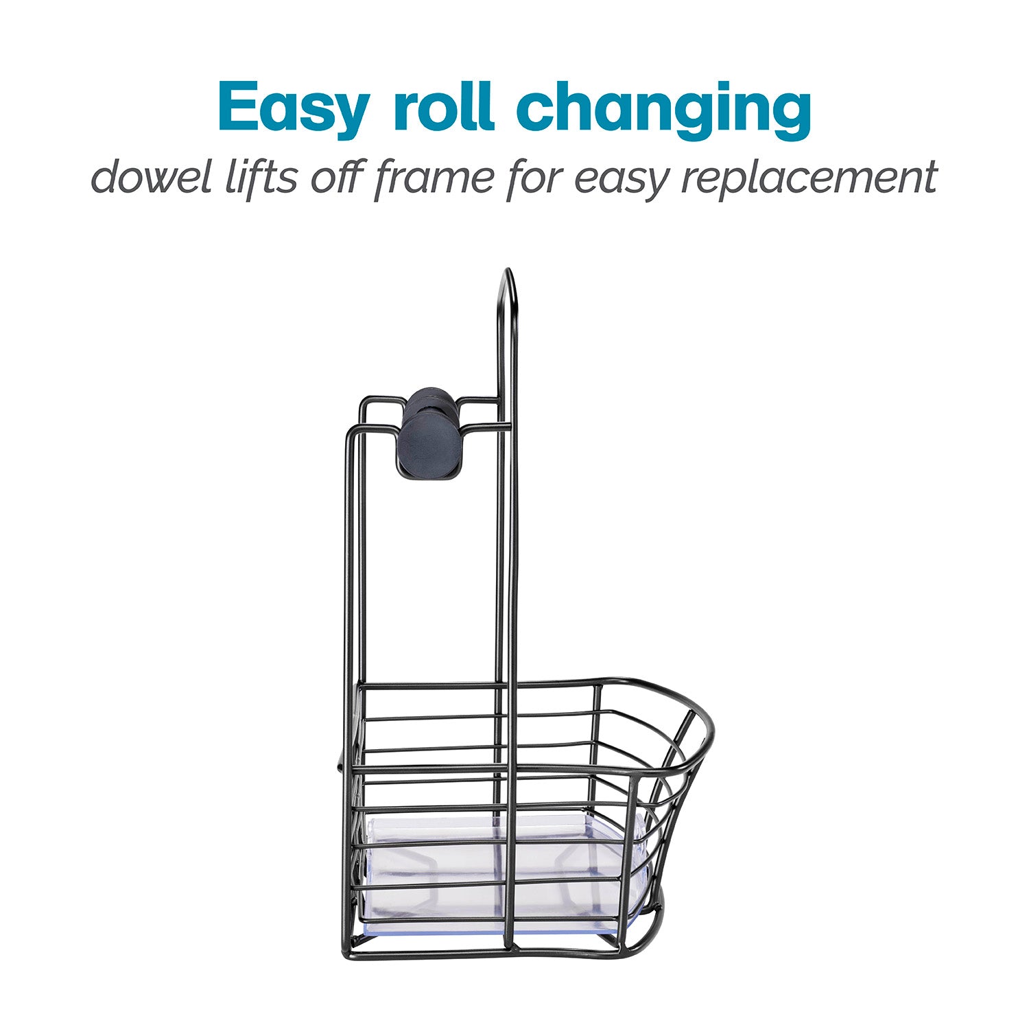 Countertop Storage Bin with Paper Towel Holder