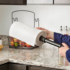 Countertop Storage Bin with Paper Towel Holder