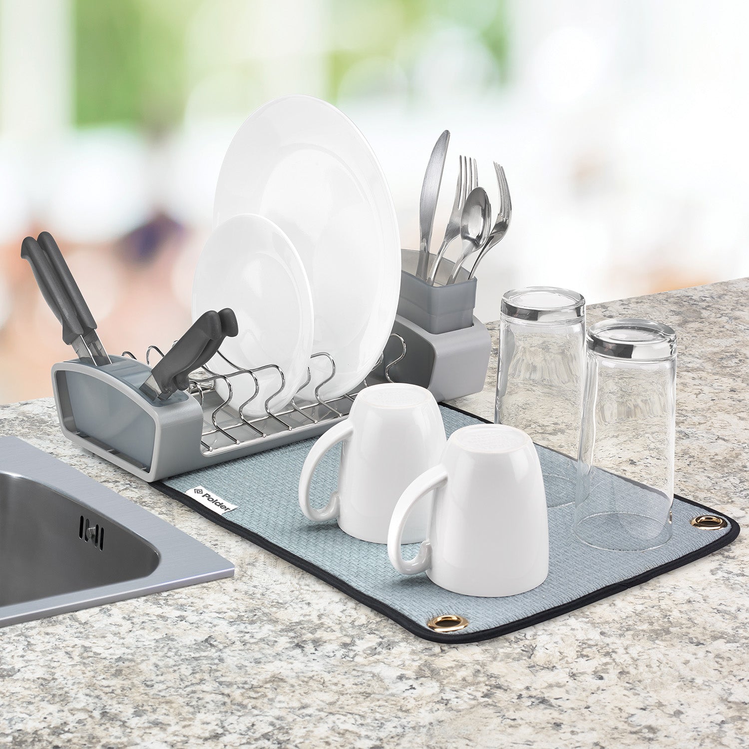 Fold-Away Dish Rack